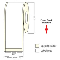 TM-C3500 2.25" x 100 Ft Matte BOPP Label 814032 - POS OF AMERICA
