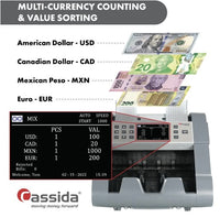 Cassida 8800R Mixed Denomination Bill Reader - POS OF AMERICA
