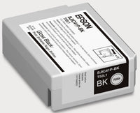 Epson SJIC41P-BK, Gloss Black Ink Cartridge for C4000 Colorworks Printer C13T52L120 - POS OF AMERICA