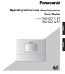 Panasonic Attune II WX-CC411 Setup Instructions - Manual - POS OF AMERICA