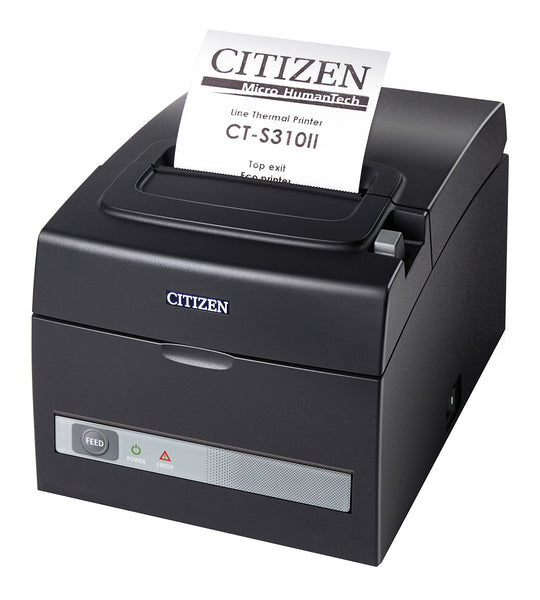 CITIZEN, CT-S310II, THERMAL PRINTER, 160MM, USB/SERIAL INTERFACE, BLACK, PNE SENSOR - POS OF AMERICA