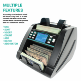 Kolibri DOMINO™ Business-Grade Bill Counter, Sorter and Reader with Counterfeit Detection - POS OF AMERICA