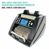 Kolibri DOMINO™ Business-Grade Bill Counter, Sorter and Reader with Counterfeit Detection - POS OF AMERICA