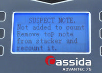 Cassida Advantec75 UV Heavy-Duty Currency Counter - POS OF AMERICA