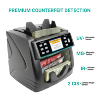 Kolibri KBR-1500 Bank-Grade Bill Counter, Sorter and Reader with Counterfeit Detection - POS OF AMERICA
