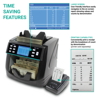 Kolibri KBR-1500 Bank-Grade Bill Counter, Sorter and Reader with Counterfeit Detection - POS OF AMERICA