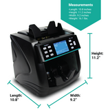 Kolibri KBR-1500 Bank-Grade Bill Counter, Sorter and Reader with Counterfeit Detection - POS OF AMERICA