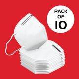 KN95 Face Masks - Pack of 10 - for Restaurants and Retail Stores - POS OF AMERICA