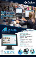 3nStar AIO POS System Intel Celeron J64124 8 GBRAM 240SSD Windows 10 IOT Enterprise PTE0605W-8-240W10 - POS OF AMERICA