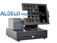 TOUCH DYNAMIC, PULSE ULTRA WITH 15" PCAP TOUCH SCREEN INTEL CELERON J3455 2.3G FANLESS, 4 GIG RAM, 128 GIG SSD, WIN 10 IOT (64 BIT), MSR Bundle with Printer, Cash Drawer and Aldelo POS PRO - POS OF AMERICA