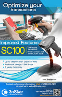 3nStar 1D Handheld Barcode Scanner (SC100) - POS OF AMERICA