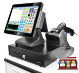 3nStar All-In-One 15" Touch Retail Terminal Bundle with Cornerstore POS - POS OF AMERICA