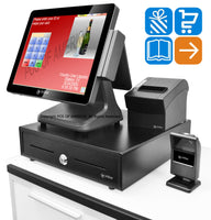 3nStar pcAmerica CRE POS Bundle Celeron J1900 2.0GHz 4GB 120GB SSD Touchcomputer - POS OF AMERICA