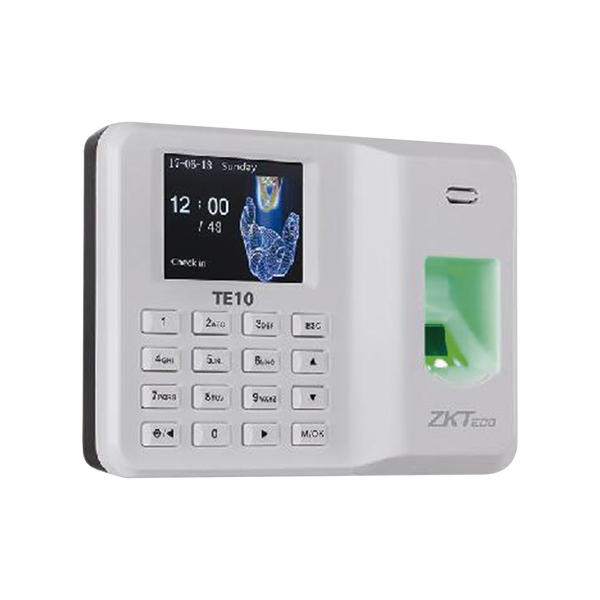 Fingerprint Reader with Keypad for Assistance Control, 500 Users, Generates Excel Reports TE10 ZKTECO - POS OF AMERICA