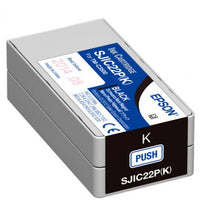 Genuine Epson SJIC22P (K) Black Pigment Ink Cartridge for TM-C3500 C33S020577 - POS OF AMERICA