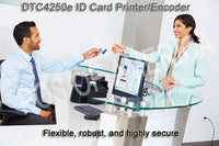HID FARGO, DTC4250E PRINTER, DUAL SIDED, ETHERNET AND USB, PRINT SERVER, THREE YEAR WARRANTY. 52100 - POS OF AMERICA