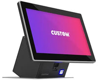 CUSTOM AMERICA GENIUS ALL-IN-ONE + PRINTER 80mm 13.3" WIN SSD 128GB RAM 8GB J3455 win10 iot - POS OF AMERICA