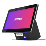 CUSTOM AMERICA GENIUS ALL-IN-ONE + PRINTER 80mm 13.3" WIN SSD 128GB RAM 8GB J3455 win10 iot - POS OF AMERICA