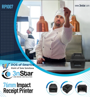 3nStar 76mm Impact Receipt Printer RPI007 4.5 lines per second - POS OF AMERICA