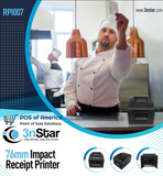 3nStar 76mm Impact Receipt Printer RPI007 4.5 lines per second - POS OF AMERICA