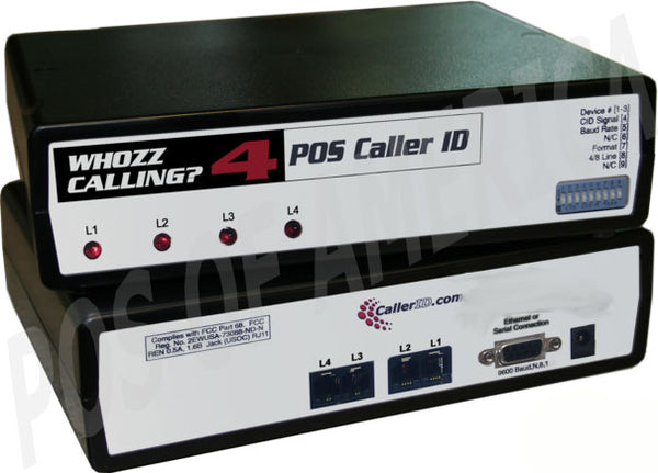 Caller ID Whozz Calling POS (Basic) for pcAmerica 4 Lines - POS OF AMERICA