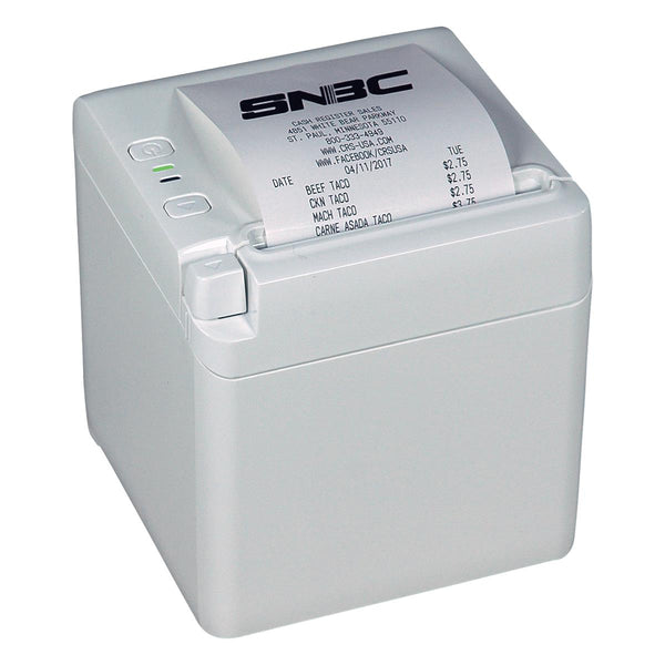 SNBC BTP-S80 Thermal Printer - White Cabinet (USB/Serial/Ethernet) - POS OF AMERICA