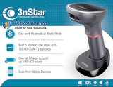 3nStar Wireless Handheld Barcode Scanner 2D with USB Base (SC440) - POS OF AMERICA