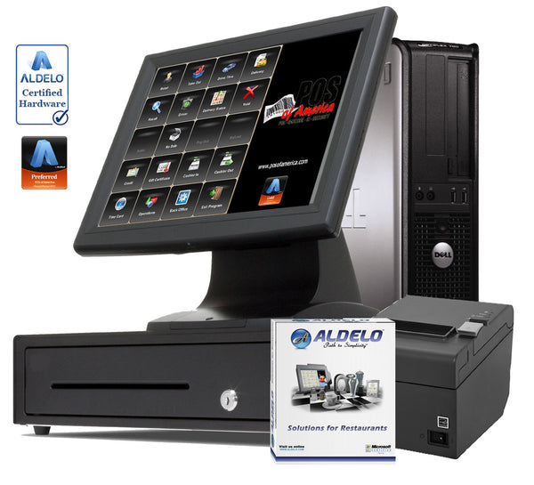 Aldelo PRO BAR Restaurant POS Value Touch System - 1 Station - POS OF AMERICA